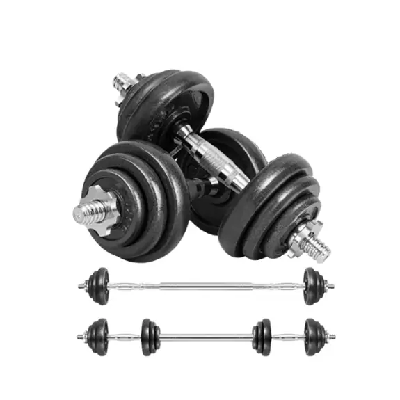 BARRA CON DISCOS 20 KG
