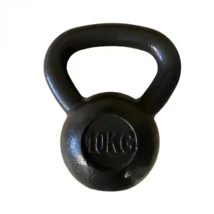 PESA RUSA KETTLEBELL 10KG Nuestras pesas están fabricadas con hierro fundido de alta calidad para una resistencia fiable y duradera. Perfectas para una gran variedad de ejercicios de resistencia. Al contar con una amplia asa, esta nos ayudará a tener un agarre cómodo y seguro. Base antideslizante Pesa de 10 kilos. 1 unidad