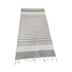Fouta rayas gris