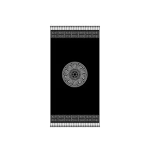 Fouta negro circulo