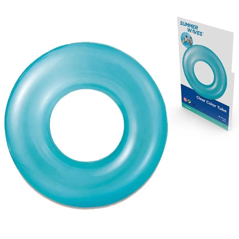 Flotador hinchable circular azul playa 76 centimetros