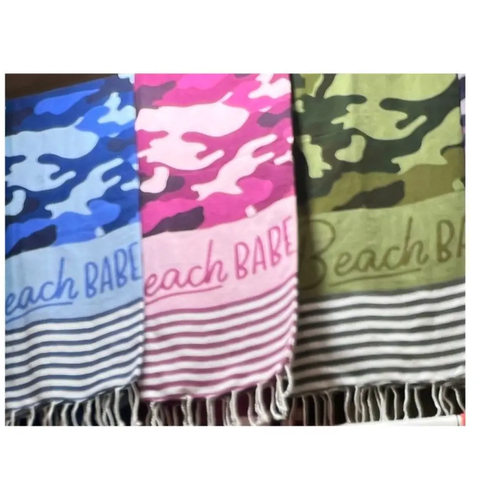 1 Fouta toalla de playa pareo militar camuflaje